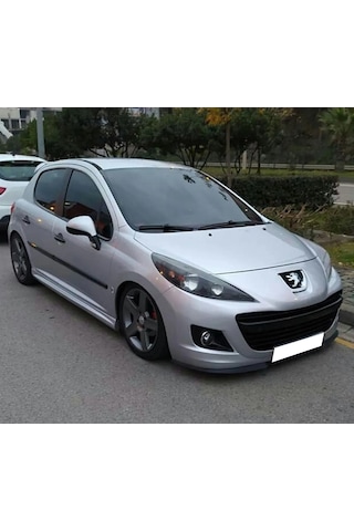 Peugeot 207 Yan Marşpiyel Seti Mat Siyah Plastik 2 Adet