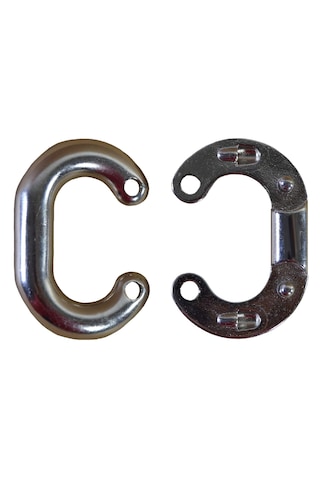 2'li Zincir Ek Baklası. 6mm. Paslanmaz. 316 Krom