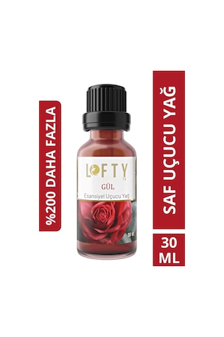 Lofty Gül Uçucu Yağ Buhurdanlık Esansı Oda Kokusu 30 ML