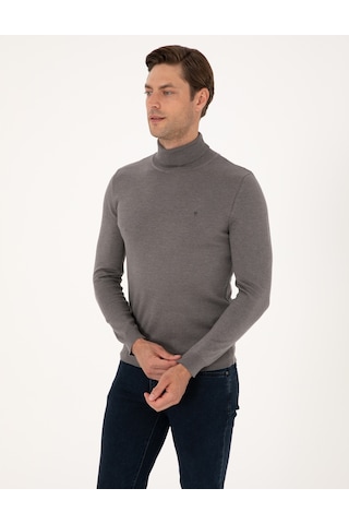 Pierre Cardin Erkek Gri Melanj Kazak /triko 50314202-vr086 Gri Melanj