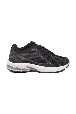 Walkway Siyah Beyaz Fileli Hafif Esnek Hafızalı Taban Unisex Spor Ayakkabı Ruth G Siyah - Beyaz