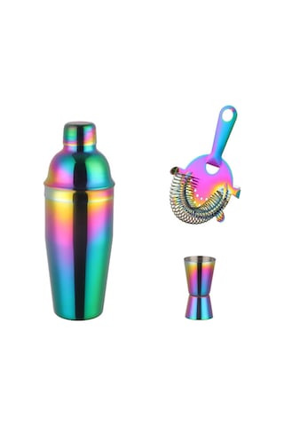 Sones Paslanmaz Çelik Çalkalayıcı Kokteyl Çalkalayıcı Seti El Çalkalayıcı Bardak Şık Çalkalayıcı Sihirli Renkli Set