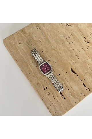 Savine Silver Bordo Saat