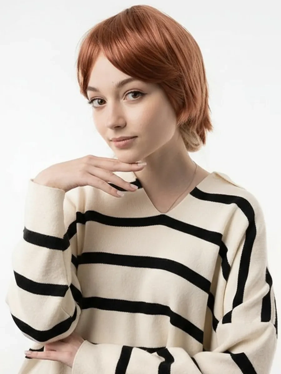 Riota Anime Cosplay Kahverengi Süslü Peruk 229543565 Kahverengi