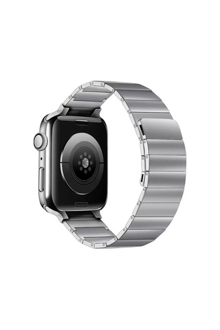 Newface Apple Watch Uyumlu 38mm Kr404 Huks Kordon - Gümüş