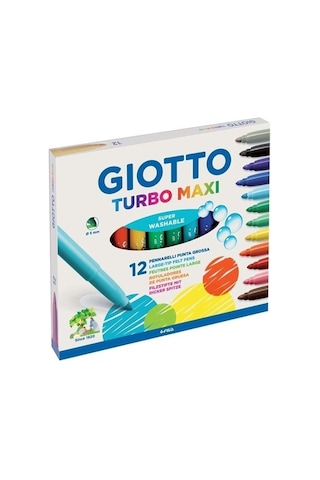 Giotto Keçeli Kalem Turbo Maxı 12 Renk