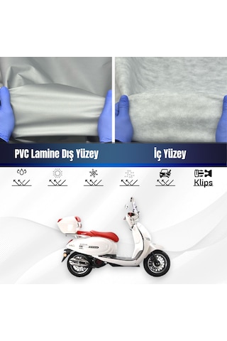 Kuba Brilliant 125 Su Geçirmez Motosiklet Brandası Motor Branda