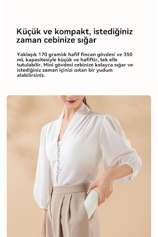 Xiaomi Taşınabilir Termos Bardak-pembe