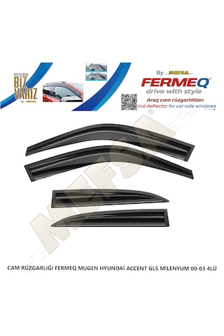Cam Rüzgarlığı Fermeq Mugen Hyundai Accent Gls Milenyum 00-03 4lü