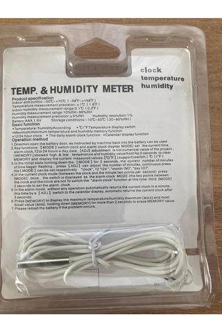 Lexroo Htc-2 Kablolu Termometre Ve Nem Ölçer İç Ve Dış Ortam Takibi İçin Gelişmiş Çözüm