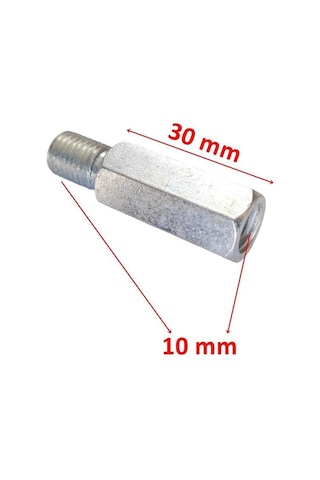 Ayna Somunu Uzatma İç-dış 10 Mm Düz Diş 5 Adet-erpilsan Elektronik Ayna Somunu Uzatma İç-dış 10 Mm Düz Diş 5 Adet-erpilsan Elektronik