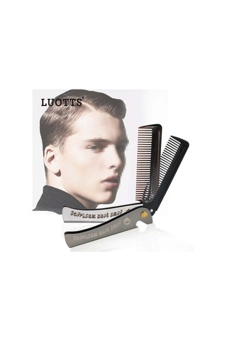 Qingmipy "çok Amaçlı Katlanır Paslanmaz Çelik Erkek Tarağı - Şişe Açacağı Fonksiyonlu"