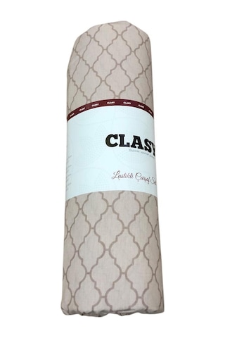 Clasy Tek Kişilik %100 Pamuklu Lastikli Çarşaf + 1 Adet Yastık Kılıfı 100 X 200 Bej
