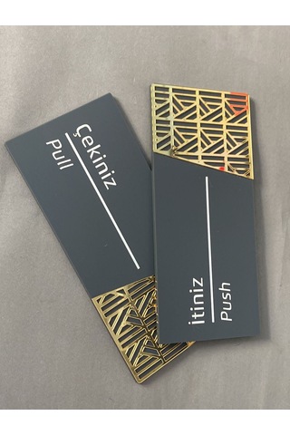 Luxury Mat Antrasit Seri İtiniz Çekiniz Yönlendirme Seti