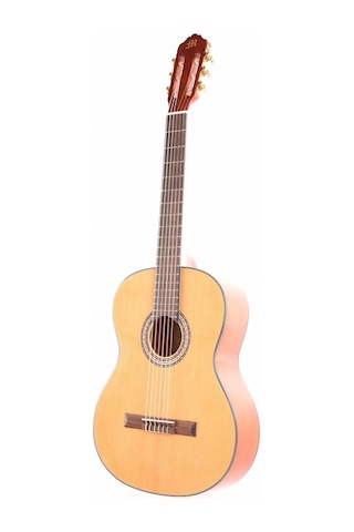 Miguel Angela Ma4-n Klasik Gitar - Naturel Orta Seviye - Performans Serisi Seçilmiş Ağaç Kalitesi, Sıcak Ve Derin Bas Tonları, Kararlı Akort Mekanizması Uyum: 4/4 Tam Boy Standart