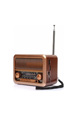 NNS NS-3315BT Bluetooth USB SD MP3 Nostaljik Ahşap Radyo