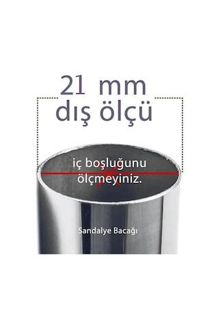 16 Adet Siyah 21 Mm Pvc Sandalye Profil Ayak Pabucu Sessiz Yumuşak Sandalye Zemin Koruyucu Diğer