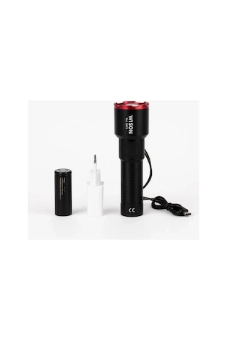 Ws-5575 Şarjlı El Feneri 20w 2000 Lümen Lazer Led Haki