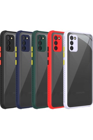 Samsung Uyumlu Galaxy A02s Kılıf Zore Kaff Kapak Mor