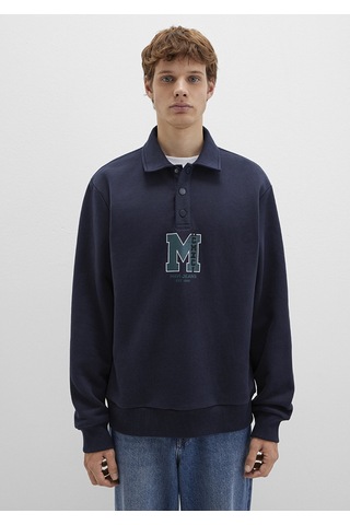 Mavi - M Logo Baskılı Lacivert Sweatshirt 0s10494-70490 Lacivert