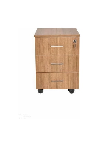 Rustik Ahşap 3 Çekmeceli Yerden Yüksek Keson-marbella- 40x45x58 C