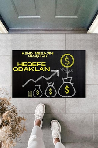 Dijital Baskı Kişiye Özel İç Kapı Dekorasyon Paspas Ps11284