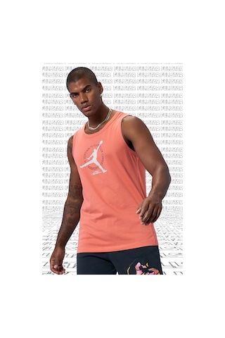 Nike Jordan Mvp Flight Cotton Tank Top Singlet Pink Pamuklu Erkek Spor Atlet Somon