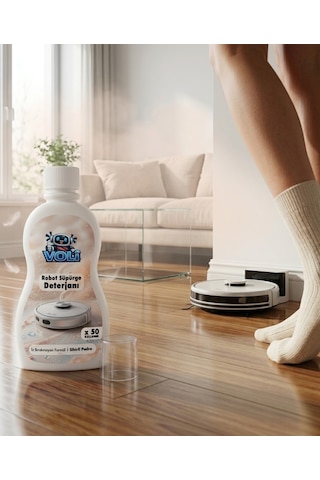 Sihirli Pudra Kokusu 2'li Avantaj Paket Robot Süpürge Deterjanı Yüzey Temizleme Mop Solüsyonu 2x500 Ml 2'li Set