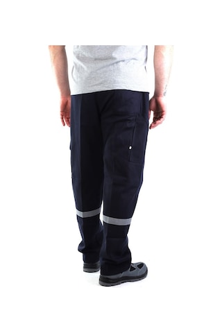 Eser-16-12 Gabardin Komando Cepli Pantolon Reflektörlü-Lacivert