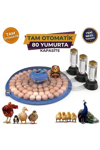 80 Yumurta Kapasiteli Tam Otomatik Kuluçka Makinesi