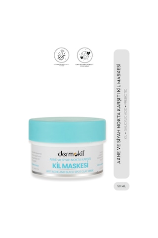 Dermokil Akne ve Siyah Nokta Karşıtı Kil Maskesi 50 ML