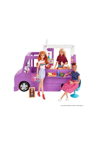 Barbie'nin Yemek Arabası Oyun Seti Gmw07 Çok Renkli