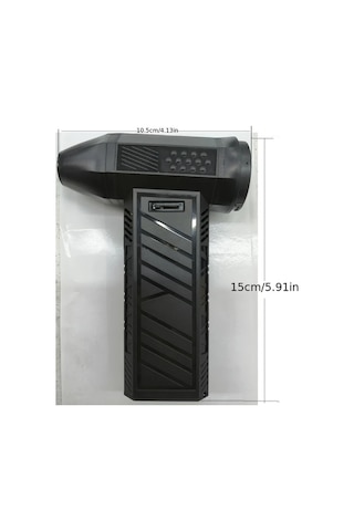 Honeybeeshop Absler Anknq Mini Sıkıştırılmış Hava Üfleyici Turbo Jet Fan Şiddetli Turbo Üfleyici Usb Şarjlı Araba Temizleme Kamp Çim Bakımı