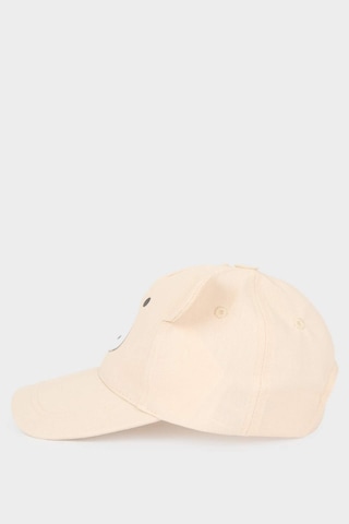 Defacto Nakışlı Jean Görünümlü Cap Şapka Erkek Bebek D8381a526smbg26 Bej-bg26