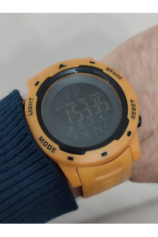 Quamer Erkek Kol Saati Dijital Su Geçirmez 2185 Sarı