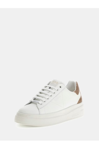 Guess Elbina Kadın Deri Sneaker Ayakkabı Fljelbfal12 Bej