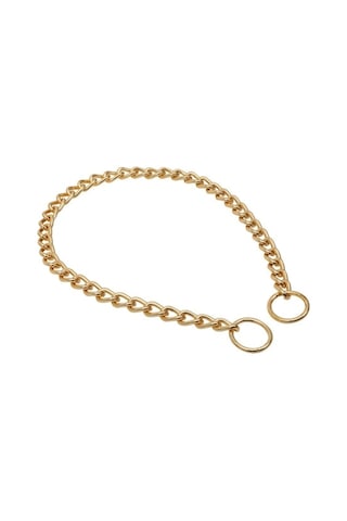 Doggie Altın Rengi Zincir Boğmalı Tasma 3.5 x 65-65 CM