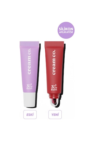 Cream Co. Onarıcı Besleyici Nemlendirici Dudak Bakımı 3in1 Lip Balm Strawberry Sorbet