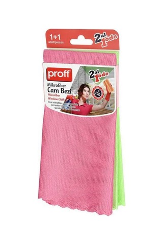 Grimorlife 2 Li Iz Bırakmayan Mikrofiber Cam Temizlik Bezi 40x40 Cm - Cam, Araba, Mutfak, Fiber Temizleme Bezi