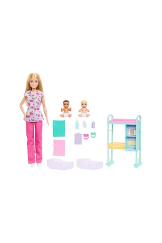 Barbie Kariyer Bebekleri Çocuk Doktoru Oyun Seti Jmk12