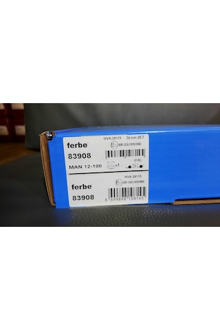Ferbe 83908 Beşer 3908 Mercedes Atego Man 12-180 OTOKAR SULTAN Fren Balatası