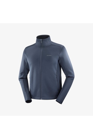 Salomon Outlıne Warm Erkek Tam Fermuar Polar Blue Nights Lc2474900 Lacivert