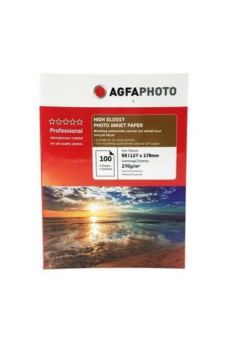 Premium Fotoğrafçılık Kırtasiye Ofis Malzemesi Agfaphoto Fotoğraf Kağıdı 13x18 270gr Parlak 5r