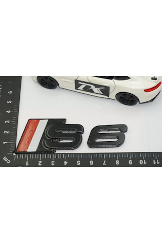 Dk Tuning S6 Siyah Gri Kırmızı Bagaj Logo Audi İle Uyumlu