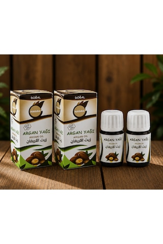 Organik Soğuk Sıkım %100 Argan Yağı 2 x 20 ML