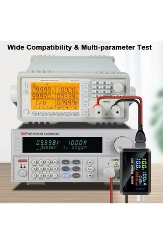 Pazly Usb Ve Type-c Çoklu Ölçüm Cihazı - Akım, Voltaj, Kapasite, Güç Ölçer