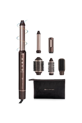 Prodigy Dijital Air Styler, Çok Fonksiyonlu Hava Üflemeli Saç Şekillendirici Fırça Kahverengi