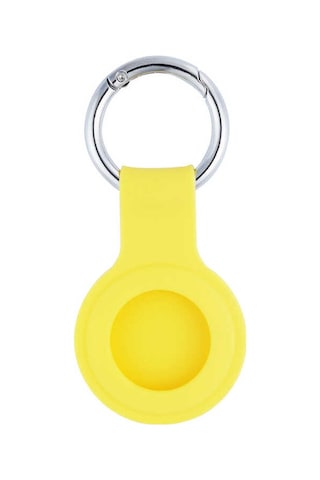 Zore Apple Uyumlu AirTag 01 Silikon Anahtarlık-sarı