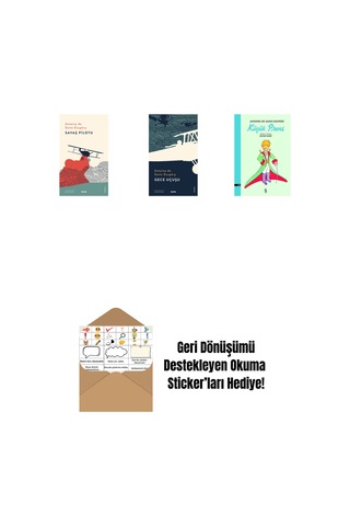Savaş Pilotu + Gece Uçuşu + Küçük Prens + Okuma Sticker'ları