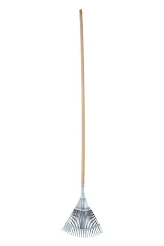Raco Expert Ayarlı Ahşap Saplı Metal Yaprak Toplama Tırmığı 30-45 Cm